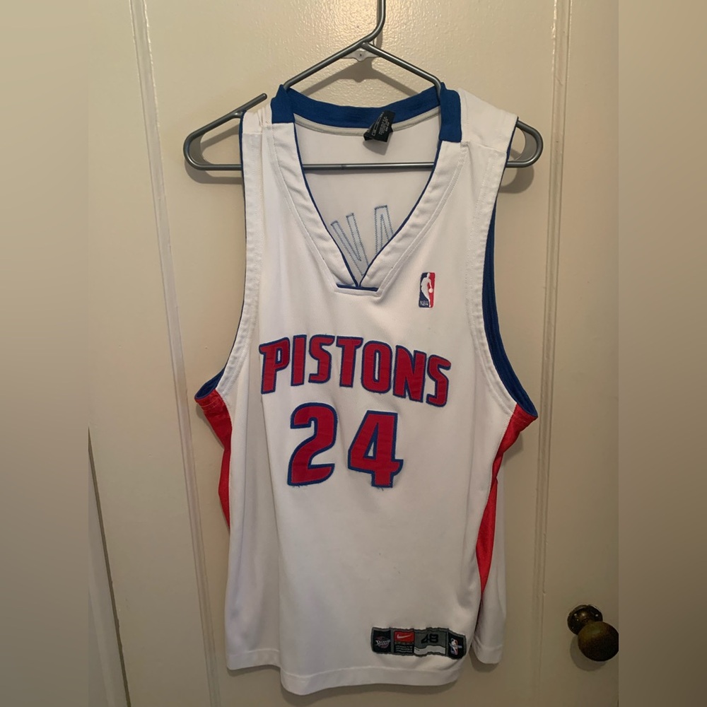 Extremely rare Mateen Cleaves Nike Detroit Pistons Pro Cut Jersey SZ 48/XL